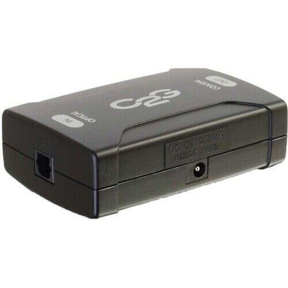 C2G Cables To Go 40018 Coaxial to TOSLINK Optical Digital Audio Converter, Black - Picture 4 of 8